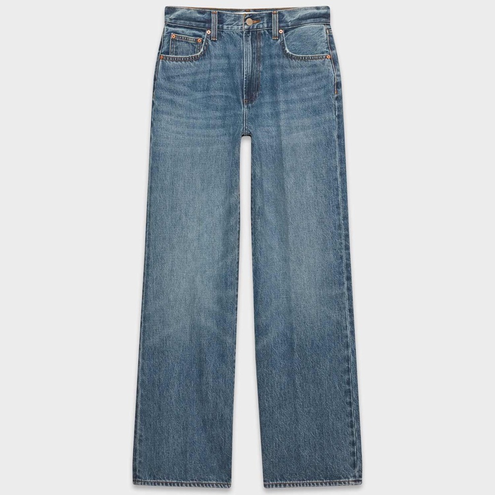 Aritzia - Denim Forum The Farrah Hi-Rise Wide Jean (5 Yrs Kiss N Tell Blue) - Picture 4 of 10